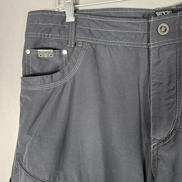 Kuhl Liberator Convertible Pants Mens 36x32 Stealth Zip Off Hiking Nylon Gray - Picture 4 of 11